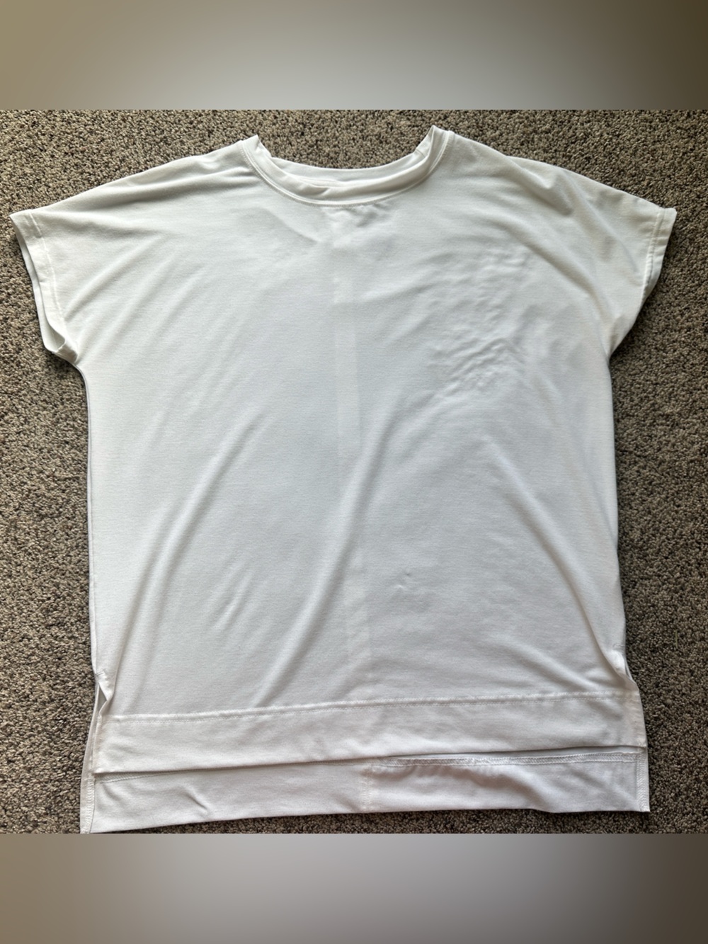 All in Motion White boxy loose fit Athleisure Crop Top